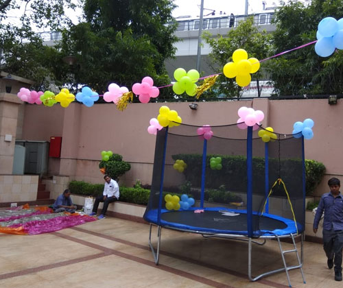 Balloon Decoration in Ashram
